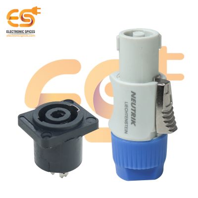 250V 20A 4 Pin Speakon Male Connector Female Jack for LED Screen Stage Lighting